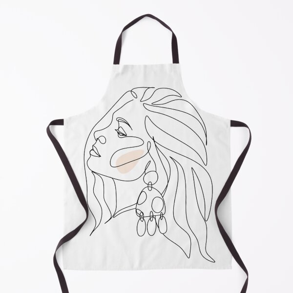 Item preview, Minimal Line Art Woman with Earing Art Print designed and sold by OneLinePrint.