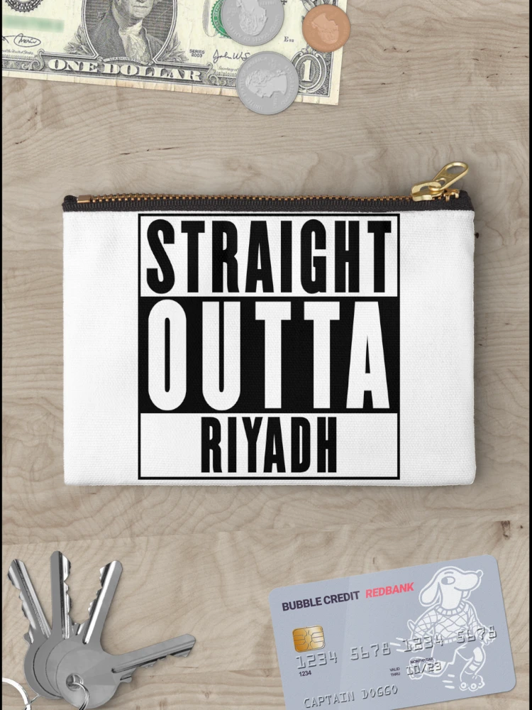 Thumbnail 3 of 4, Zipper Pouch, Straight Outta Riyadh designed and sold by RandomStuffShop.
