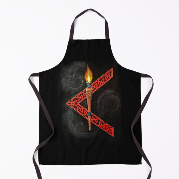Item preview, Kenaz Norse Rune Painting designed and sold by cosmicoctopus.