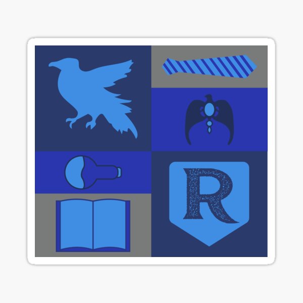 Blue Raven House - Wise and Witty Attributes Sticker