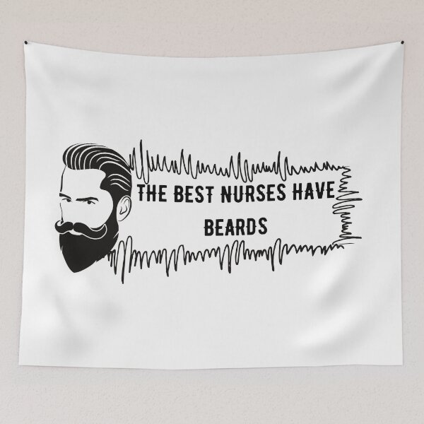 Item preview, The Best Nurses Have Beards designed and sold by TOP-DESIGN4U.