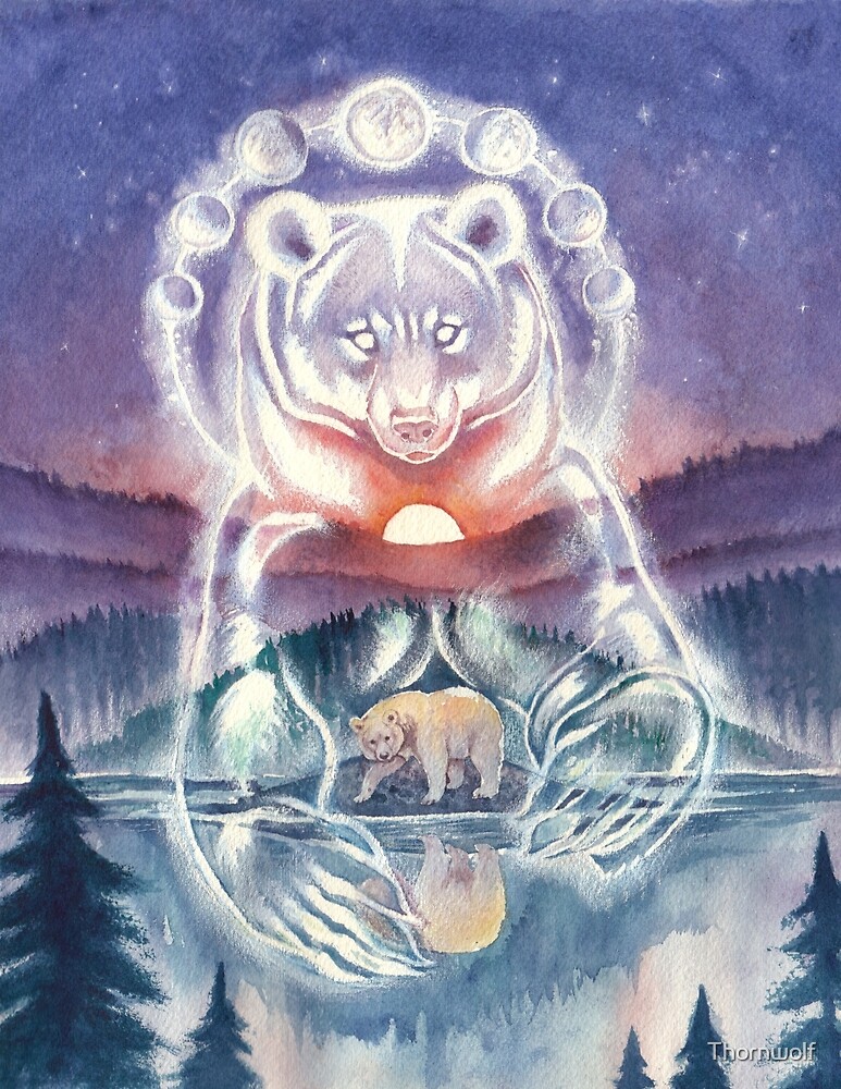 "Spirit Bear" by Thornwolf | Redbubble