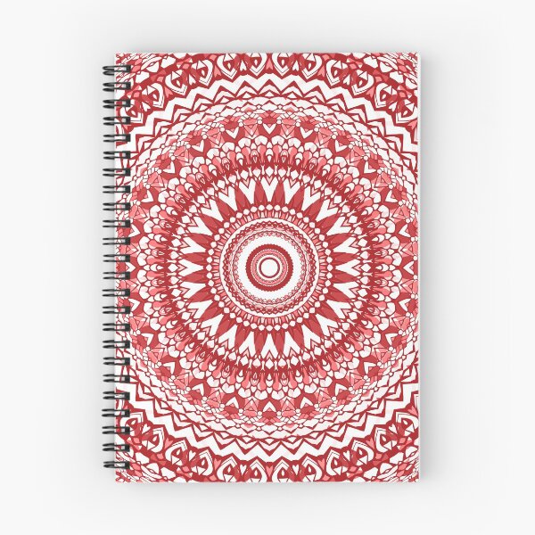 Item preview, Cranberry Red Mandala designed and sold by Kelly Dietrich Mandala & Fractal Art.