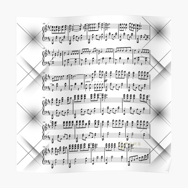 sheet-music-moonlight-sonata-musical-notes-piano-poster-by