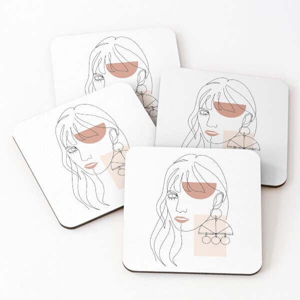 Item preview, Minimal Line Art Woman Boho Art Print designed and sold by OneLinePrint.