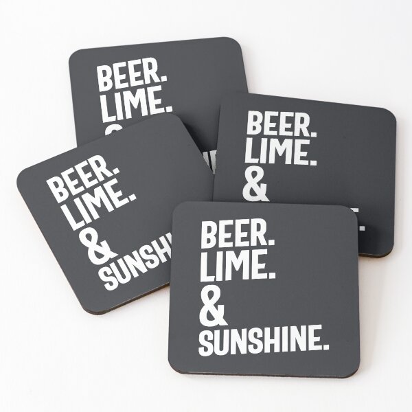 Item preview, Beer. Lime. & Sunshine | Funny Drinking designed and sold by cidolopez.