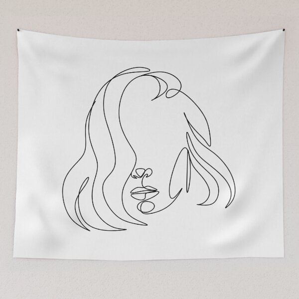 Item preview, Minimal Line Art Woman Boho Art Print designed and sold by OneLinePrint.