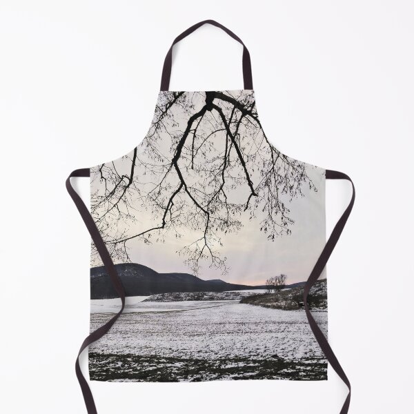 Item preview, Snowy landscape at dusk in Winter at Piliscsev, Hungary designed and sold by Istvan Ocztos.