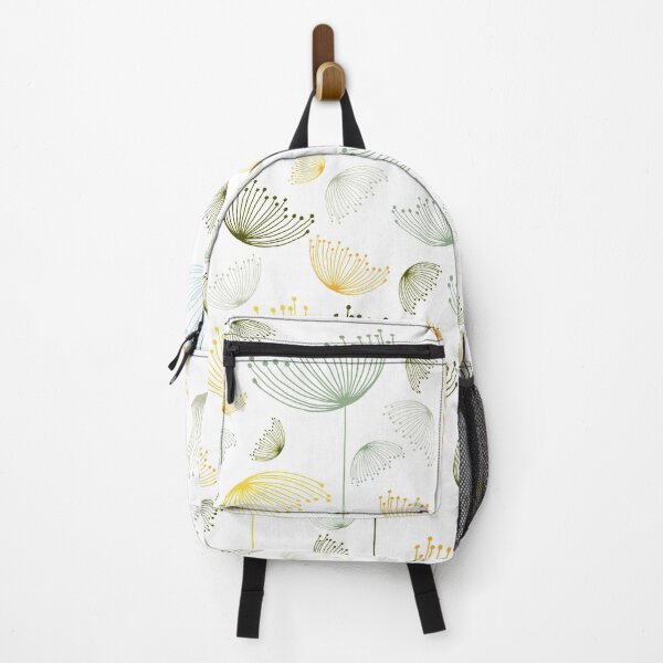 Item preview, Mid-Century Modern Art | Umbrella Flowers Transparent BG designed and sold by Old Urban Farmhouse Design Studio.