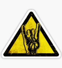 Heavy metal warning Sticker