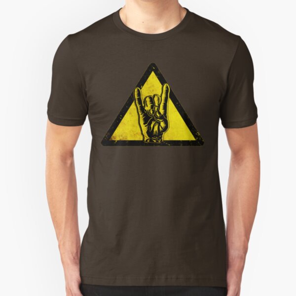 Heavy metal warning Slim Fit T-Shirt