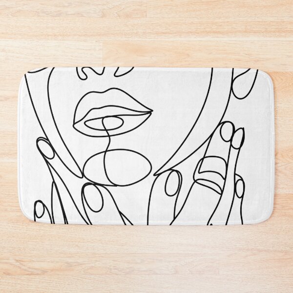 Item preview, One line face, illustration. Minimalist Woman Art. Portrait minimalistic style. Modern continuous line art designed and sold by OneLinePrint.