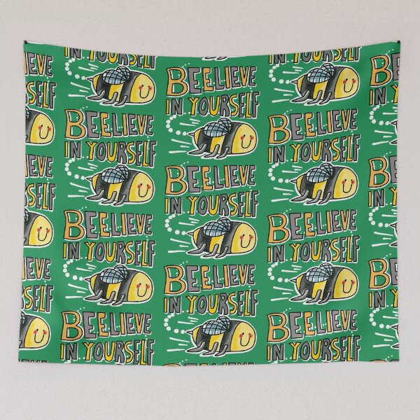Item preview, Beelieve In Yourself: daily doodle design designed and sold by Hannah's  Doodles.