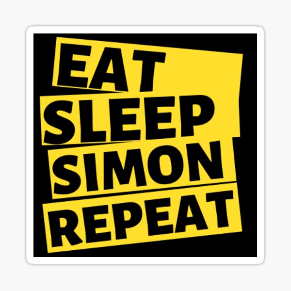 Aperçu de l'œuvre Mangez Sommeil Simon Répétez | Bridgerton Duc de Hastings Autocollant Seulement créée et vendue par PurpleAcademy.