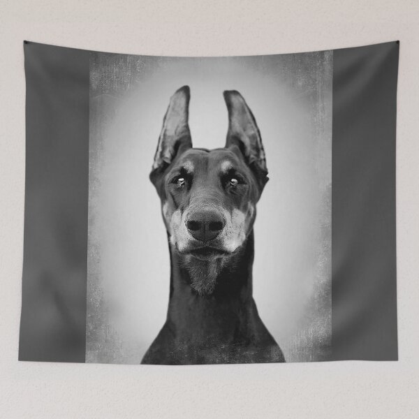 Item preview, Doberman dog - BW Vintage - D24 designed and sold by DecoVintage.
