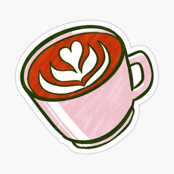 Latte Art Sticker