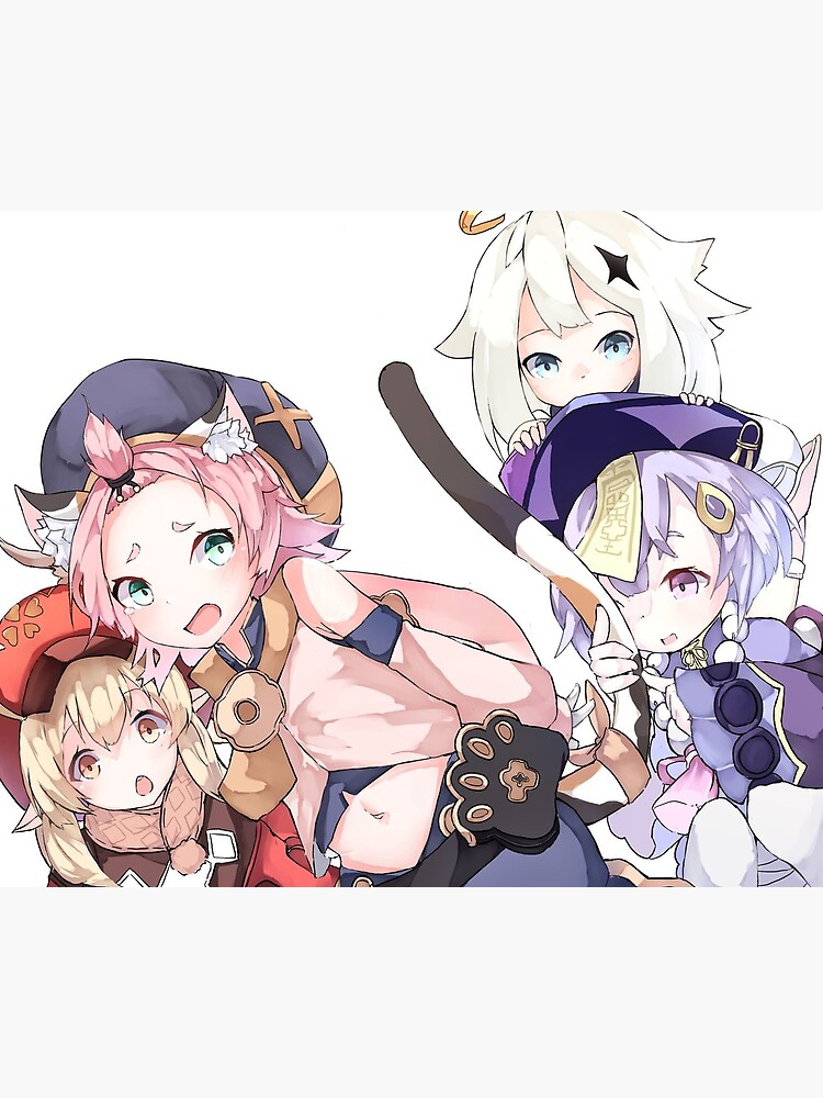 "Diona Klee Paimon Qiqi" Art Print for Sale by Modud Redbubble