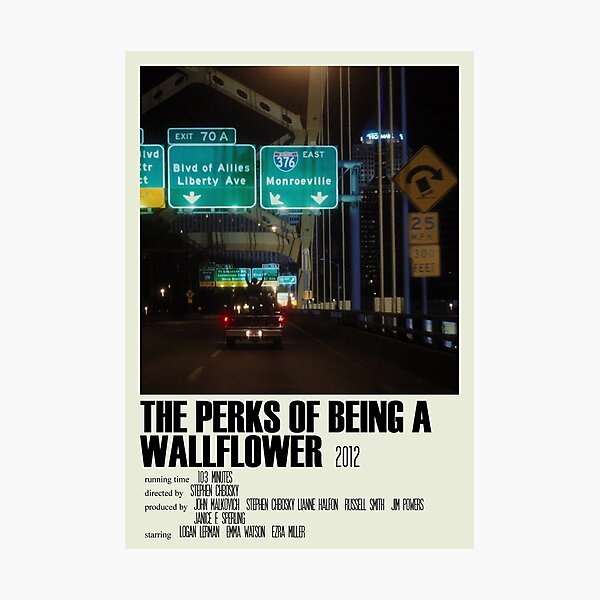 The Perks of Being a Wallflower Alternative Poster Art Movie Large (1) Photographic Print