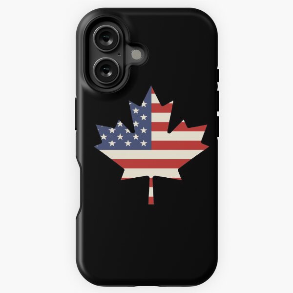 Aperçu de l'œuvre Drapeau des États-Unis en feuille d'érable, cadeau patriotique des Canadiens et des Américains créée et vendue par levsal.