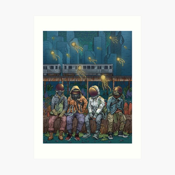 City Lights Art Print