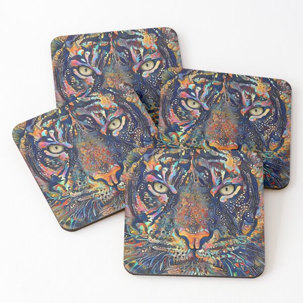 Item preview, Farez, tiger, tigre, wild cat, Léa roche paintings designed and sold by L. ROCHE.