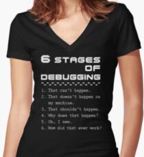 programmer Women's Fitted V-Neck T-Shirt