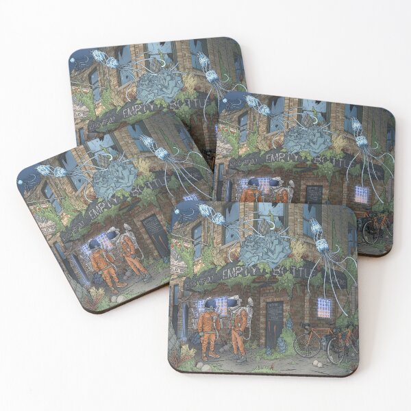 Empty Bottle Coasters (Set of 4)