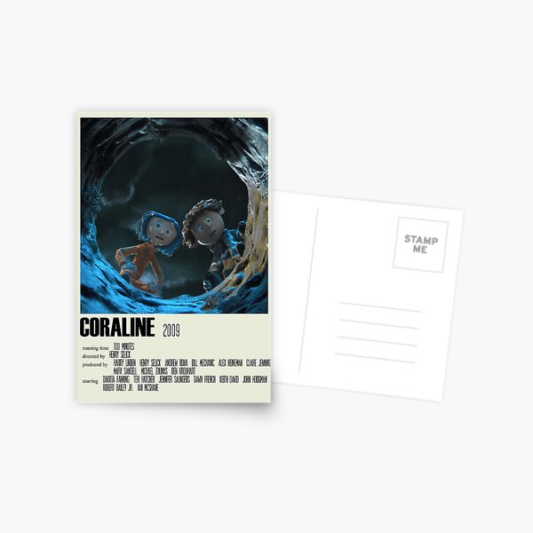 Coraline Alternative Poster Art Movie Large (2) Postcard