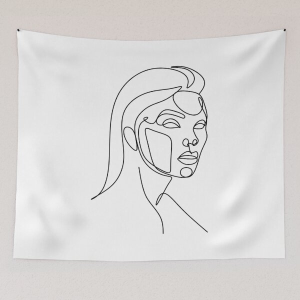 Item preview, Line Drawing Woman Print, Abstract Woman Wall Art, Fine Line Art, Minimalist Print,  designed and sold by OneLinePrint.