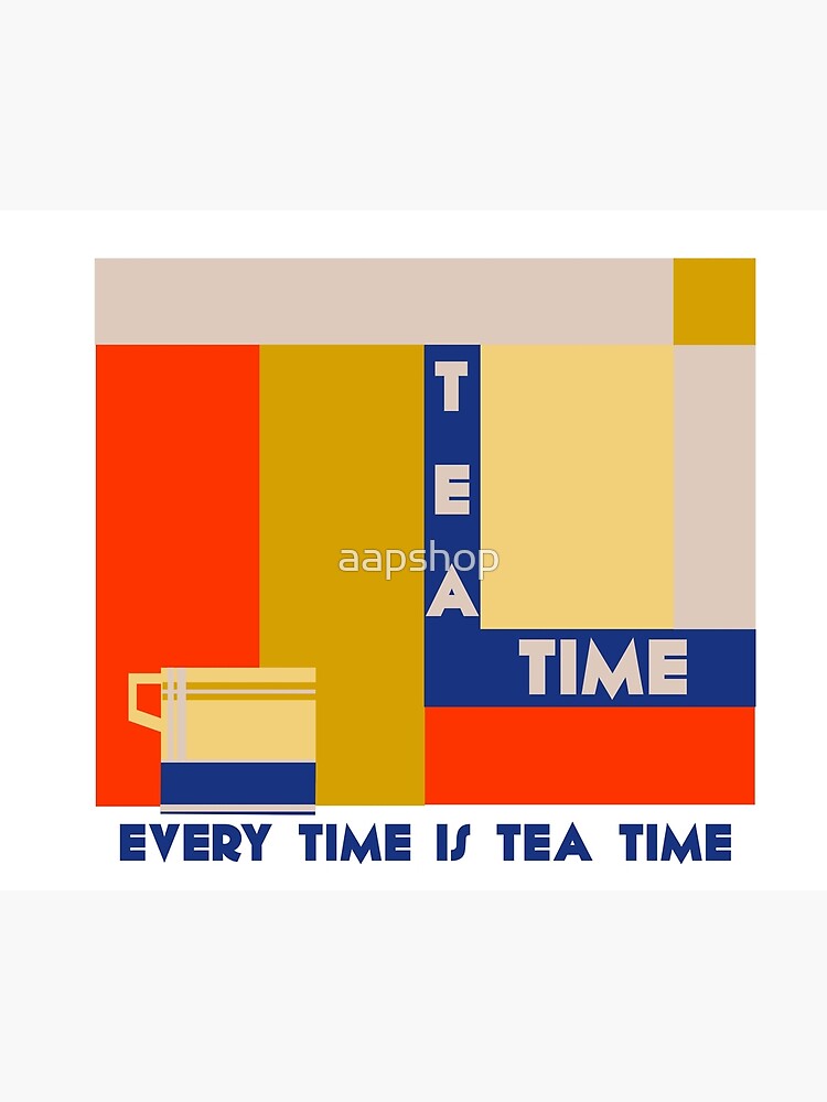 It's tea time, modern geometric art deco by aapshop
