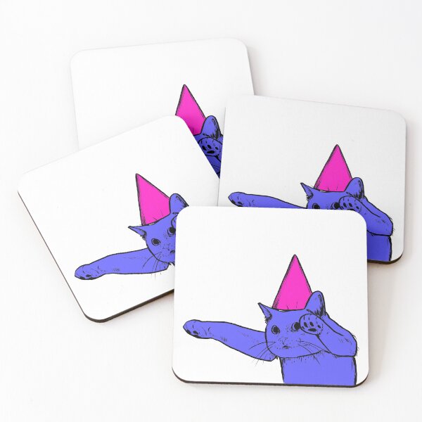 Item preview, Party Cat with Partyhat designed and sold by Sk-ari.