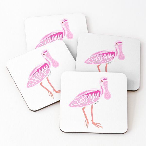 Item preview, Roseate Spoonbill Tribal Design - Colored designed and sold by KitayamaDesigns.