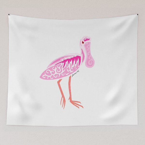 Item preview, Roseate Spoonbill Tribal Design - Colored designed and sold by KitayamaDesigns.
