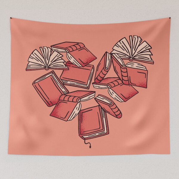 Item preview, Books Are My Valentine designed and sold by arrowroses.