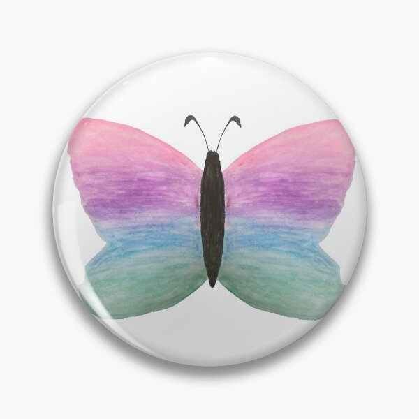 Item preview, Acuarela azul púrpura rosa mariposa muy linda acuarela designed and sold by WatercolorFun.