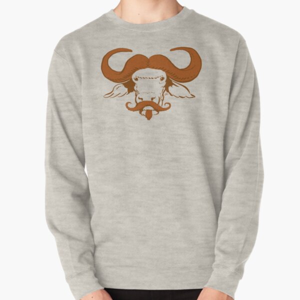 Buffalo Mustache (Ginger) Pullover Sweatshirt