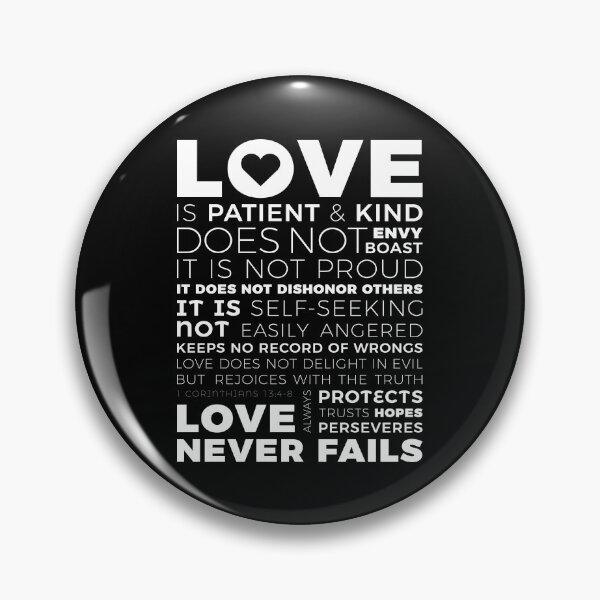 Item preview, 1 Corinthians 13:8 Love Is Patient And Kind Does Not Envy Boast designed and sold by ProjectX23.
