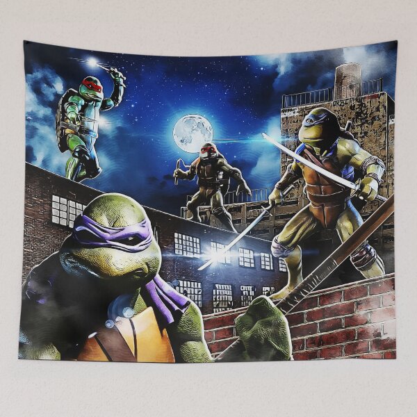 Item preview, Ninja Turtles 1990 Movie Animated Style Poster designed and sold by CreativeSpero.