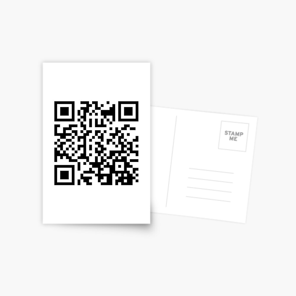 "Wellerman sea shanty club mix tik tok QR Code" Postcard for Sale by