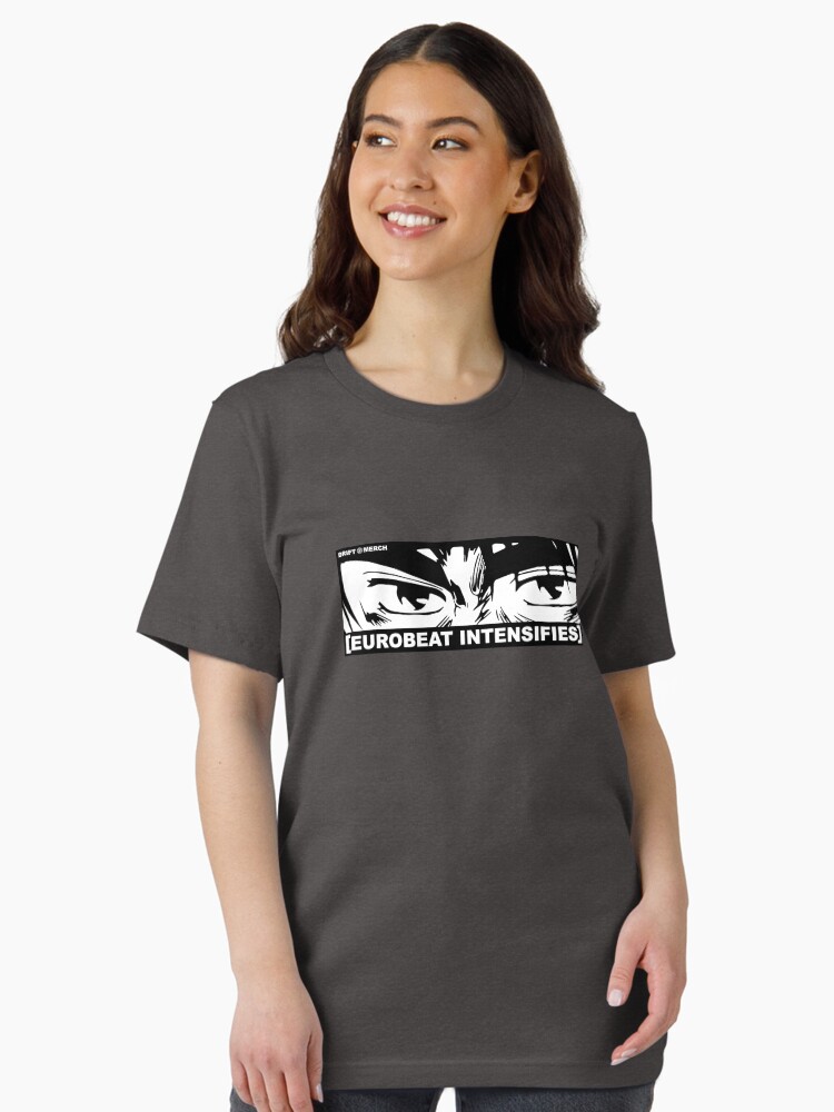 Thumbnail 2 of 7, Essential T-Shirt, EUROBEAT INTENSIFIES Drifting Anime Manga Character designed and sold by driftmerch.