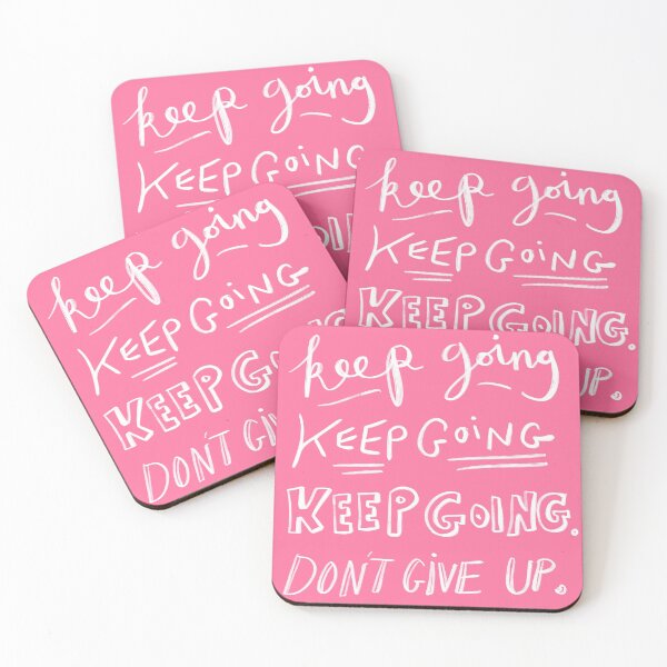 Item preview, Keep Going, Don’t Stop: optimistic quote design designed and sold by Hannah's  Doodles.
