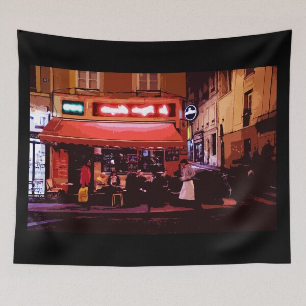 Item preview, Paris Pub digital painting designed and sold by RazzArt.