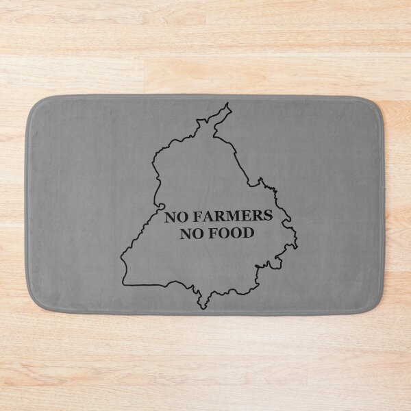 Item preview, No Farmers No Food with Map outline designed and sold by PurpleClouds26.