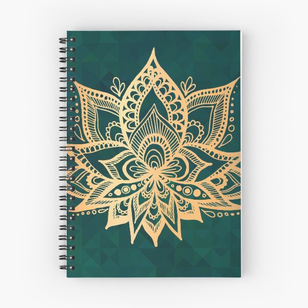 Item preview, Gold Lotus on Emerald Green designed and sold by Julie Erin Designs.