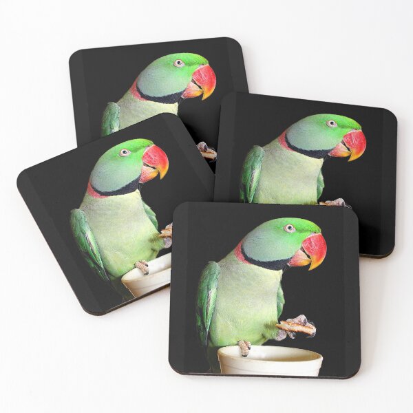 Item preview, Pets - Sam My Alexandrine Enjoying His Toast designed and sold by Phil Le Cren.