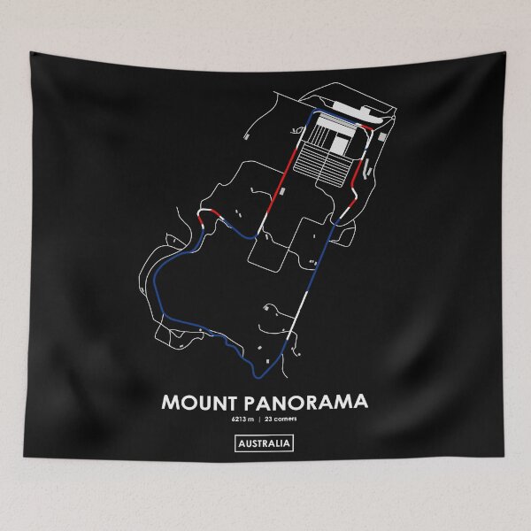 Item preview, MOUNT PANORAMA - AUSTRALIA TRACK MAP FLAG designed and sold by andreanastasio.