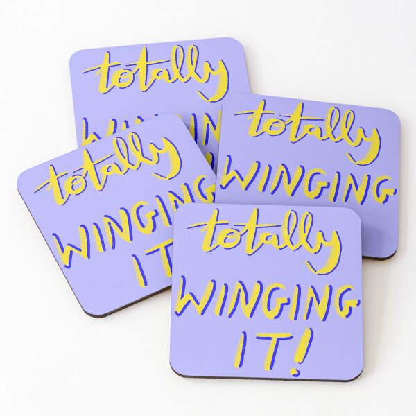 Item preview, Totally Winging It: quote design designed and sold by Hannah's  Doodles.
