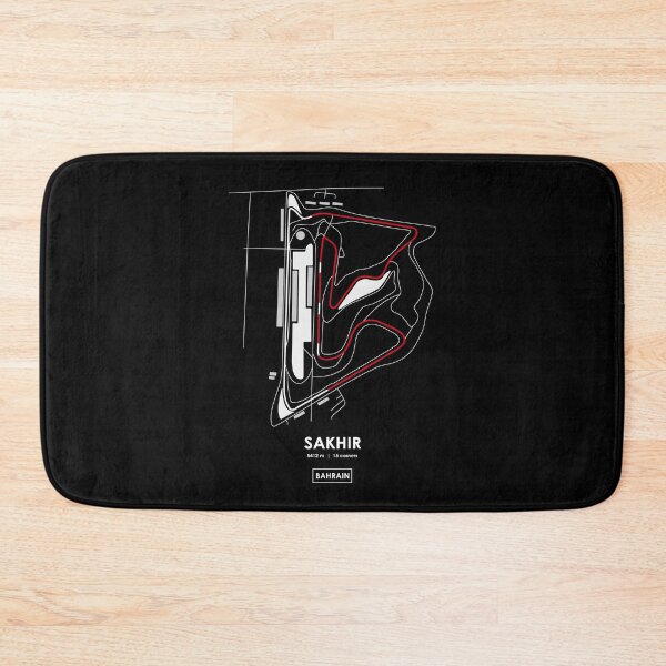 Item preview, SAKHIR - BAHRAIN TRACK MAP FLAG designed and sold by andreanastasio.