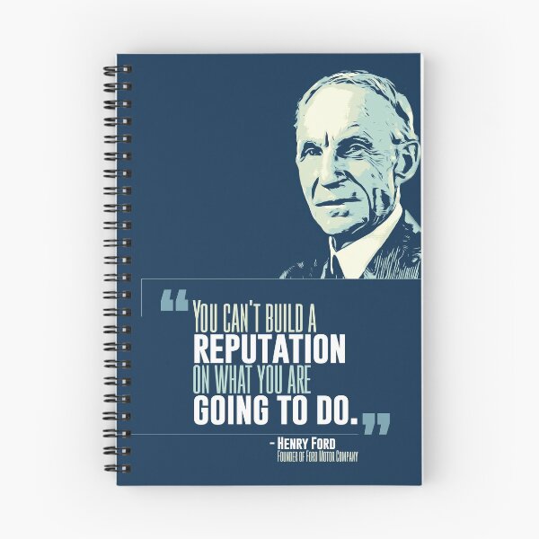 Item preview, Henry Ford Quote - Motivational Leadership Inspirational Poster Modern Contemporary Wall Art, Graduation Gift '...reputation..' designed and sold by graphicjunction.