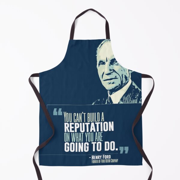 Item preview, Henry Ford Quote - Motivational Leadership Inspirational Poster Modern Contemporary Wall Art, Graduation Gift '...reputation..' designed and sold by graphicjunction.